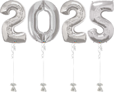 Μπαλόνια Αριθμοί Γίγας 2025 Φουσκωμένα Με Ήλιον